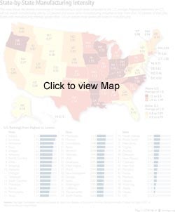 State-by-State Manufacturing Intensity 